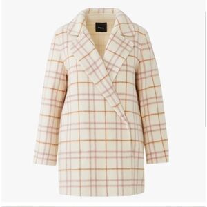 Theory Clairene Italian Wool Blend Open Jacket Ivory NWT Size Small